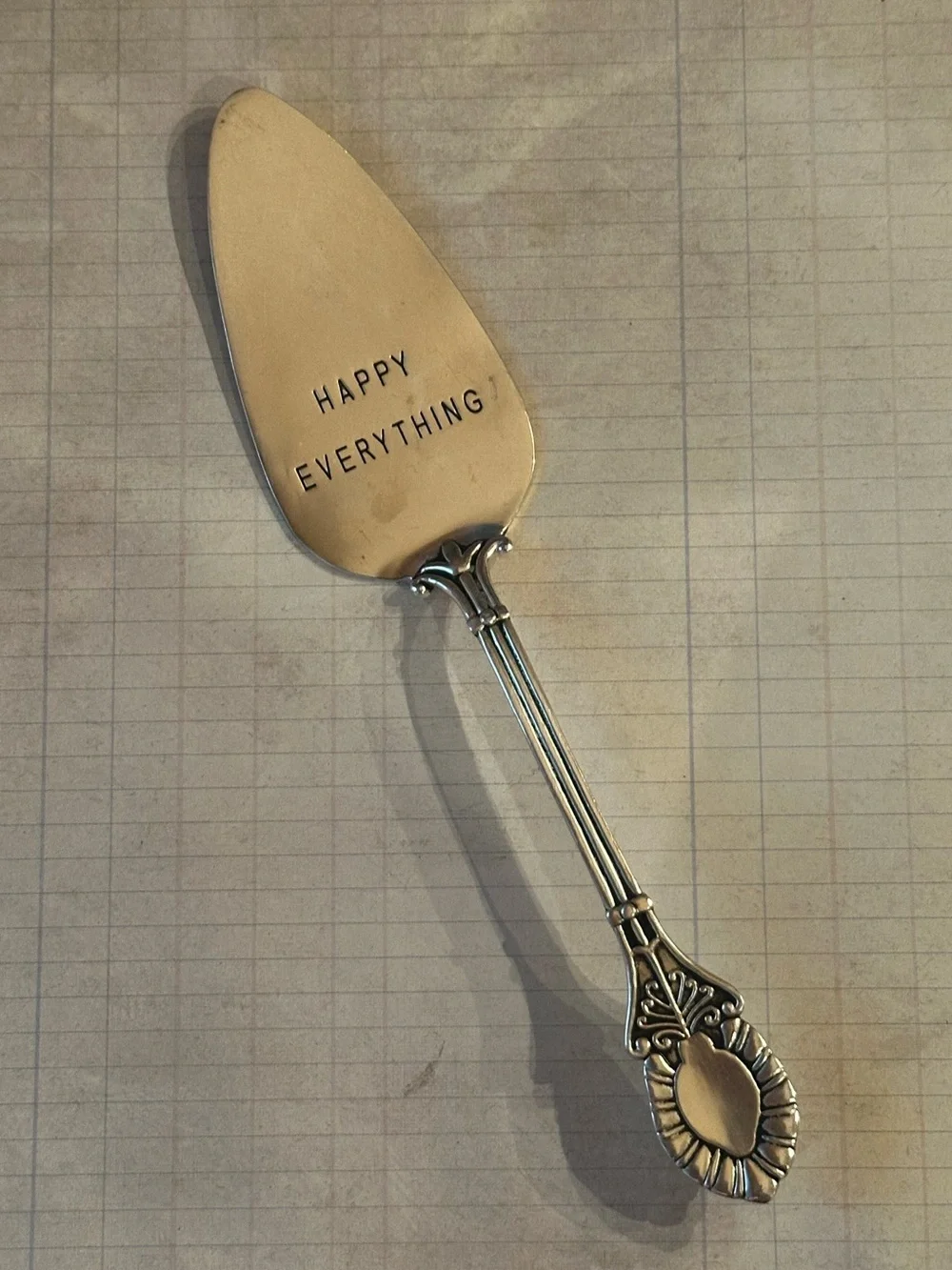 Mud Pie Silver-Tone 'Happy Everything' Cake Server
